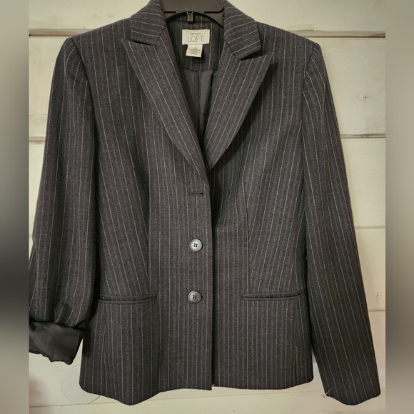 ANN TAYLOR LOFT WOOL blazer casual jacket size 2 - Picture 1 of 2
